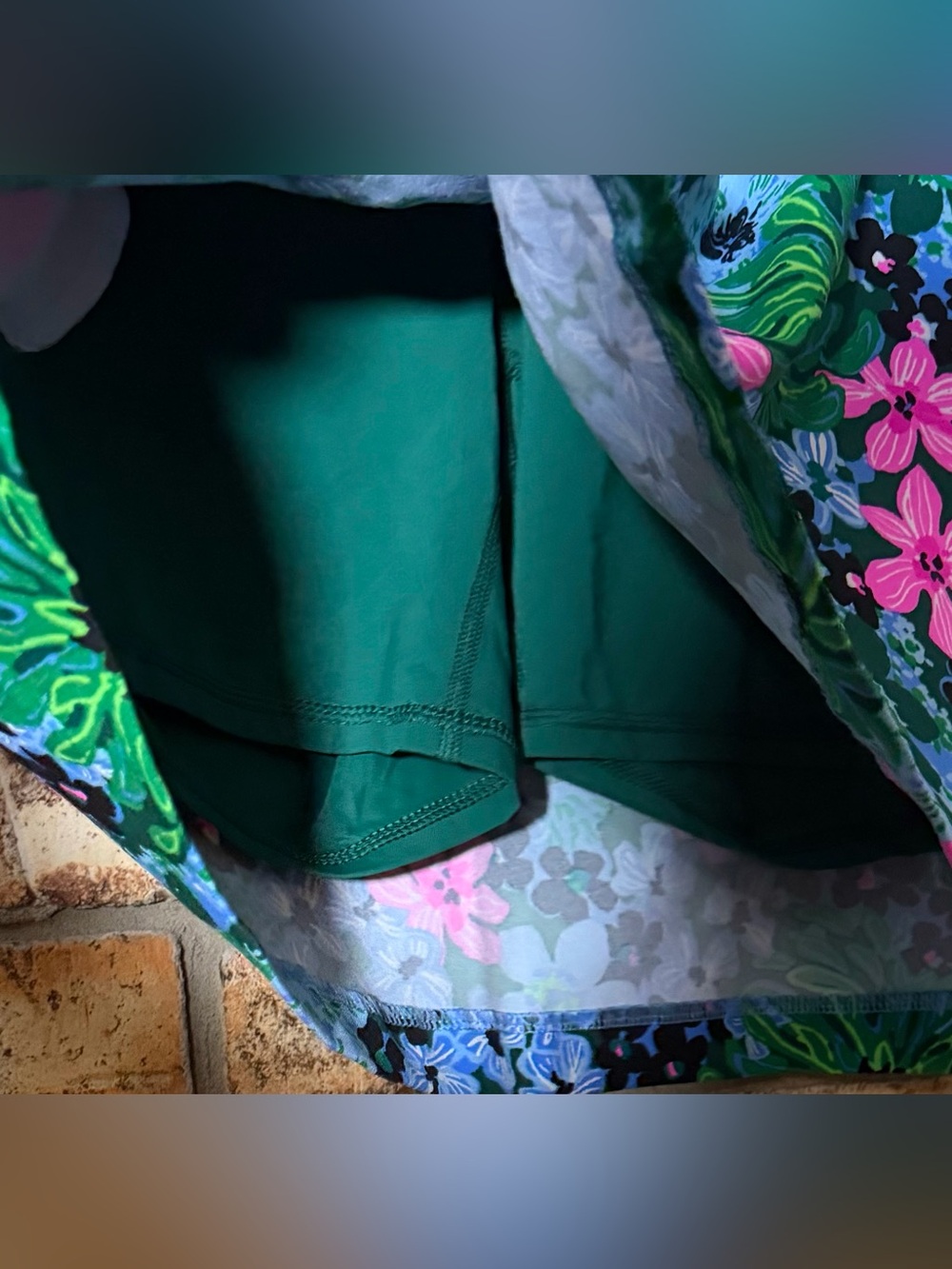 Lilly Pulitzer Luxletic floral skort athletic skirt 8 euc - Picture 4 of 4